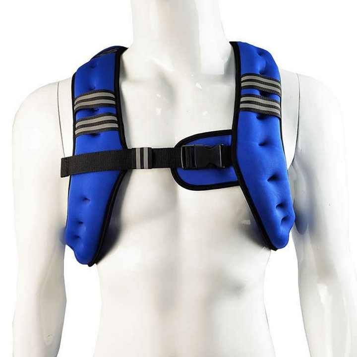 Weight Vests, Neoprene Exercise Weight Vest Strength Training Jacket with Adjustable Buckle and Reflective Stripe for Cardio Run