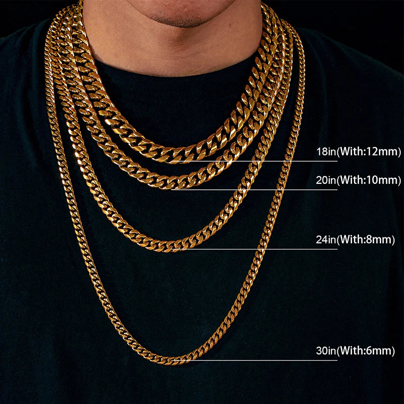 💯18K PVD Gold Plated Stainless Steel (Rope Chain, Cuban Chain, Franco Chain)💯