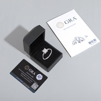 🔥Luxury Wedding Jewelry 9mm Pass Diamond Tester D Color VVS Moissanite Diamond Engagement Rings🔥