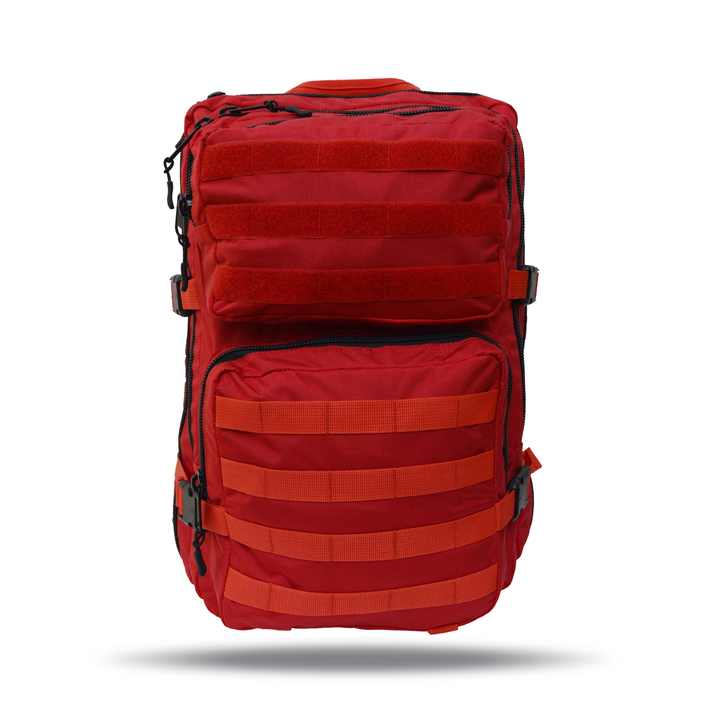 New Best Quality Custom Made Black and Red Rucksack Gym Backpack Tactical Bag Big Compartment