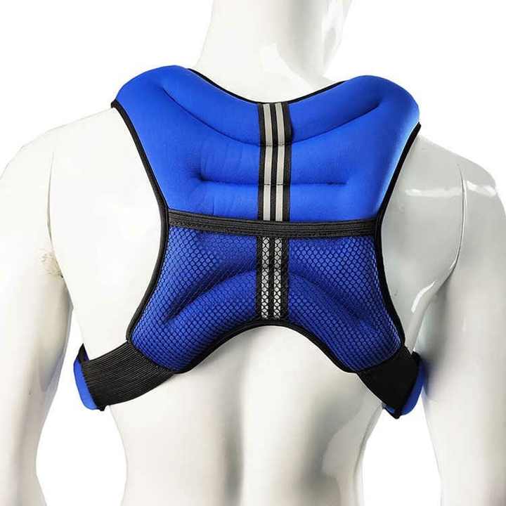 Weight Vests, Neoprene Exercise Weight Vest Strength Training Jacket with Adjustable Buckle and Reflective Stripe for Cardio Run