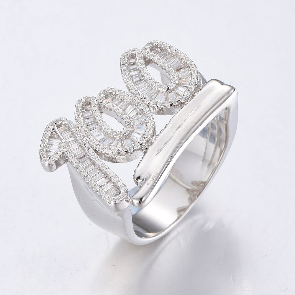 💯Moissanite Diamond 100 Ring With GRA Certificate 925 Sterling Silver VVS💯