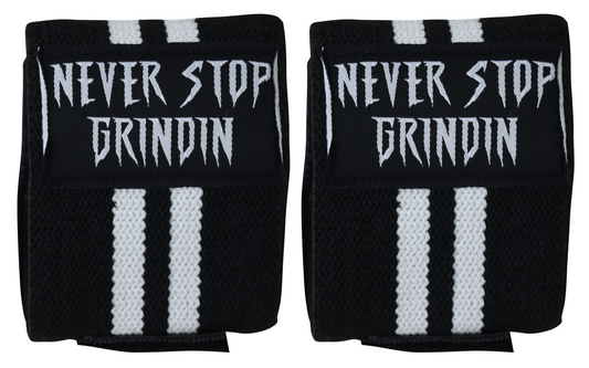 Never Stop Grindin Weightlifting Wraps